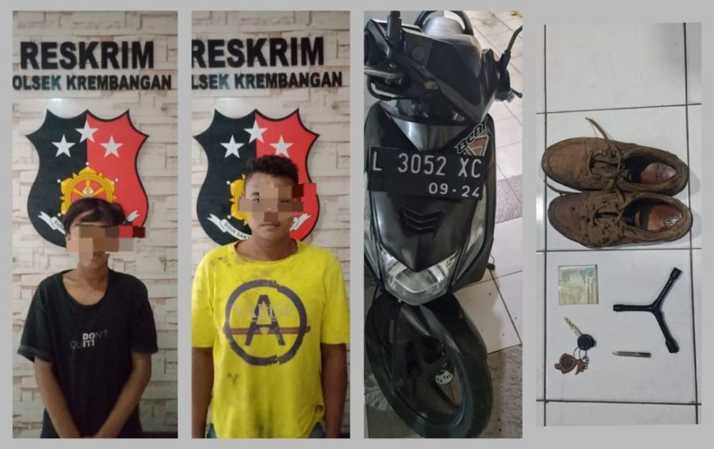 Tersangka diamankan Polisi beserta barang buktinya