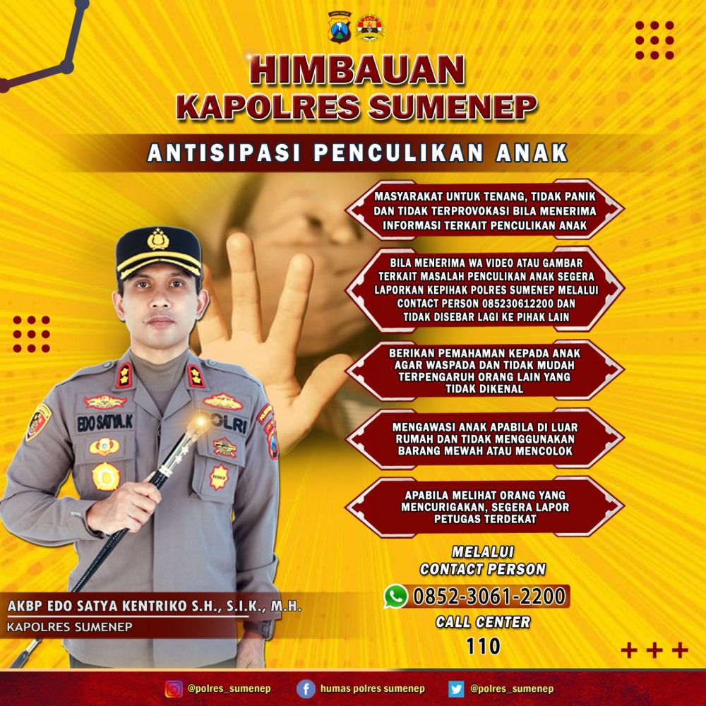 Kapolres Sumenep AKBP Edo Satya Kentriko