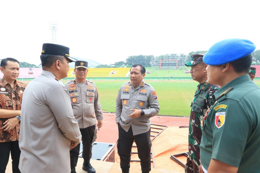 Kapolda Jatim Tinjau Persiapan Pengamanan Harlah 1 Abad NU di GOR Delta Sidoarjo