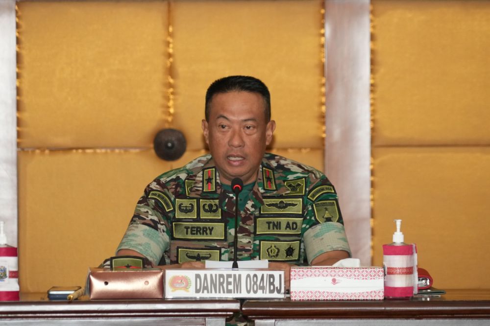 Danrem 084/BJ Pimpin Rakor Pengamanan Kunker Wapres RI