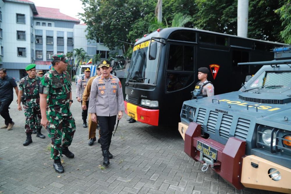 Forkopimda Gresik Gelar Pasukan Pengamanan Kunjungan Wapres RI