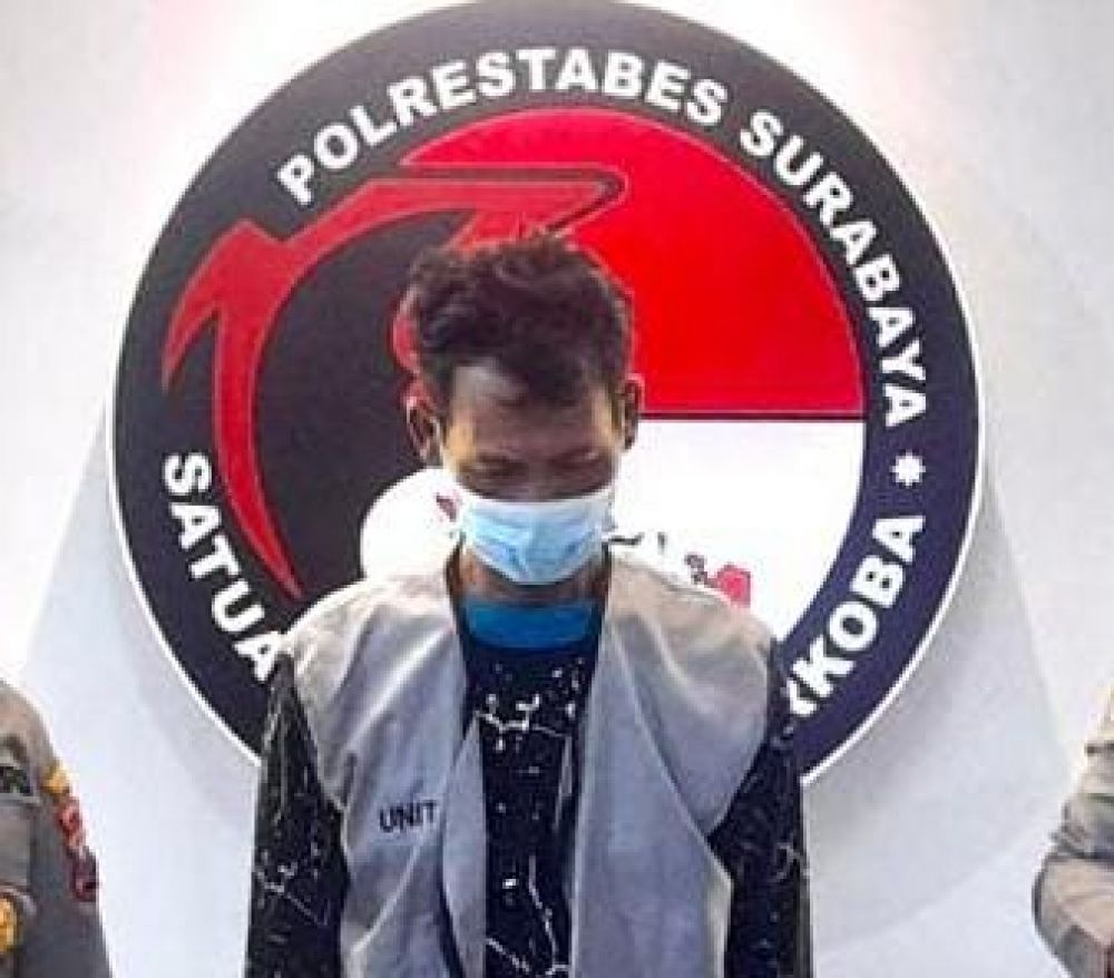 Satresnarkoba Polrestabes Surabaya Ringkus Pekerja Bengkel Diduga Edarkan Sabu