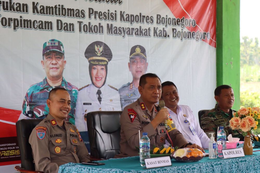 Kapolres Bojonegoro Gelar Jum'at Curhat di Kedungadem
