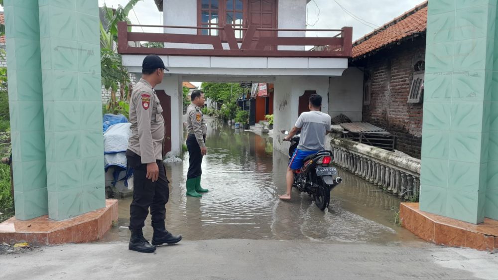 Polres Lamongan pantau desa terdampak banjir