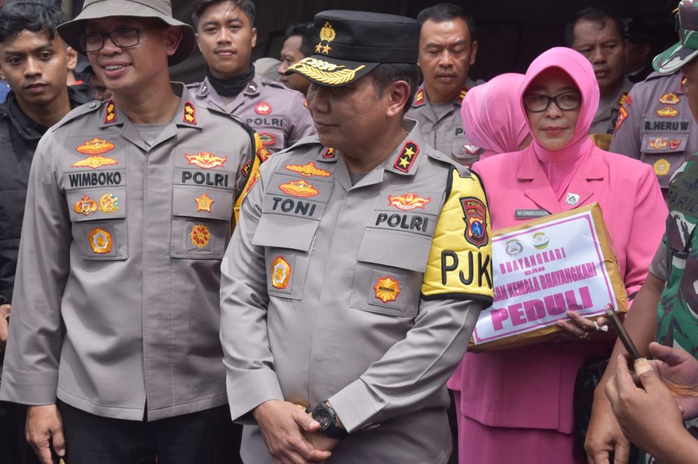 Kapolda Jatim Irjen Pol Dr. Toni Harmanto saat memberikan sambutan