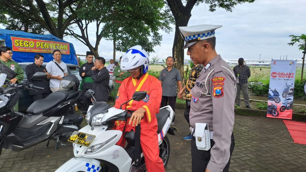 Satlantas Polres Kediri Kota gelar safety riding