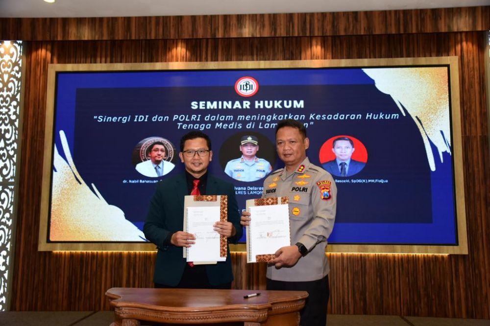 Polres Lamongan Bersama IDI Ajak Tenaga Medis Tingkatkan Kesadaran Hukum