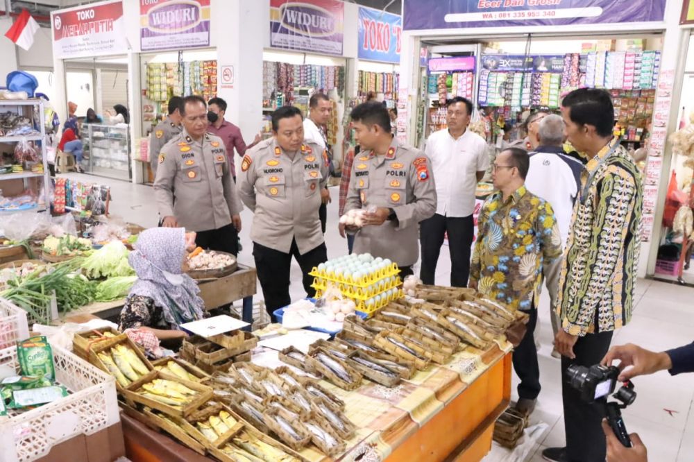 Polres Ngawi sidak pasar tradisional terkait bahan pangan