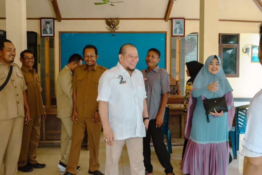 Ketua DPD RI AA LaNyalla Mahmud Mattalitti saat kunjungan kerja