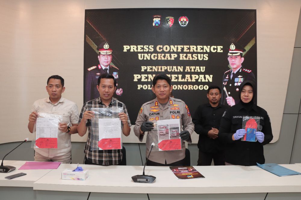 Polres Ponorogo Ungkap Kasus Tipu Gelap Bermodus Jual Beli Kendaraan