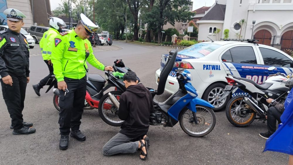 Satlantas Polresta Malang Kota Tindaklanjuti Hasil Jum'at Curhat Zero Knalpot Brong