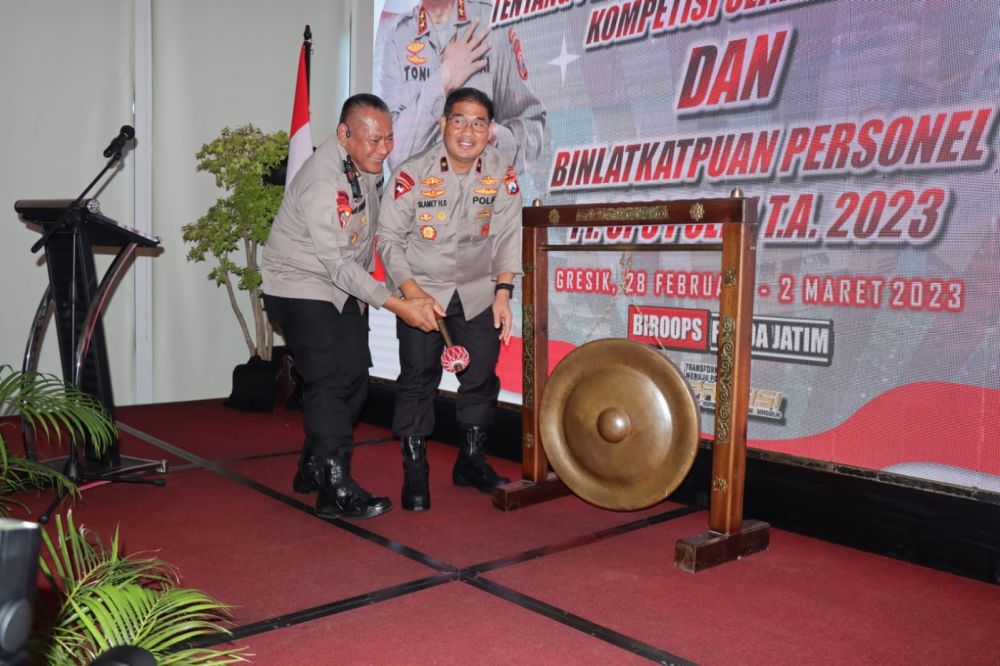 Wakapolda Jatim Brigjen Pol Slamet Hadi Supraptoyo pimpin sosialisasi pengamanan kompetisi olahraga