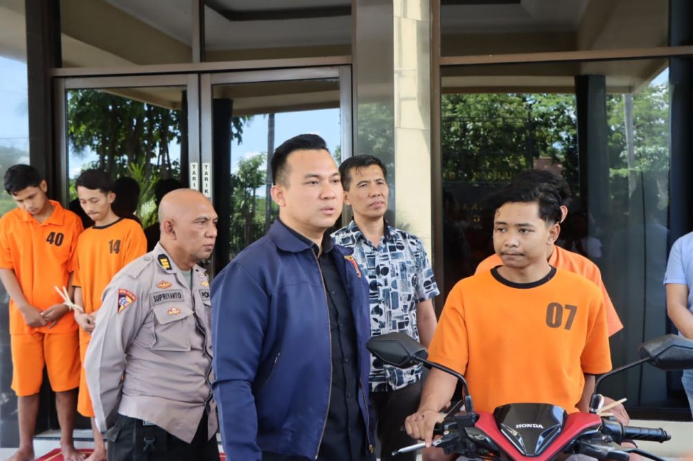 Satreskrim Polres Nganjuk amankan 5 pelaku Pepet Bacok