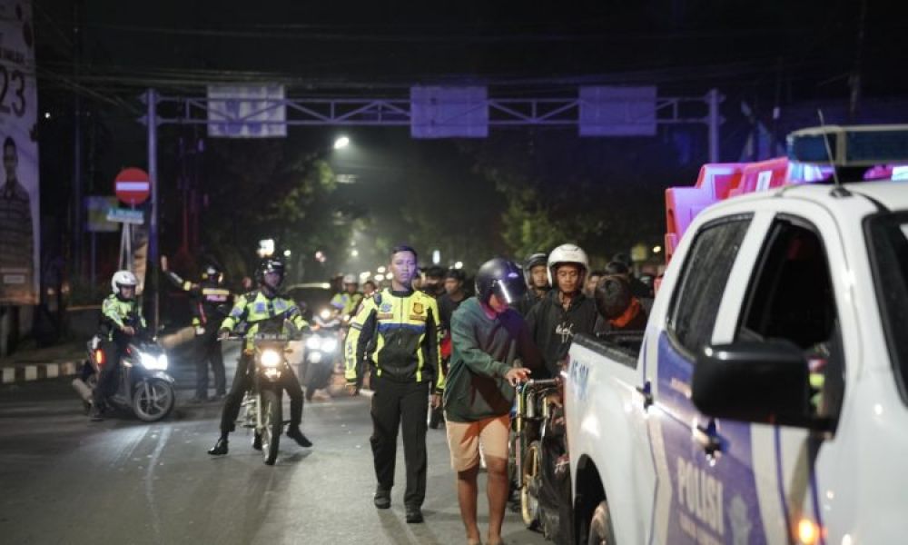 Satlantas Polres Kediri Kota gelar razia knalpot Bronk