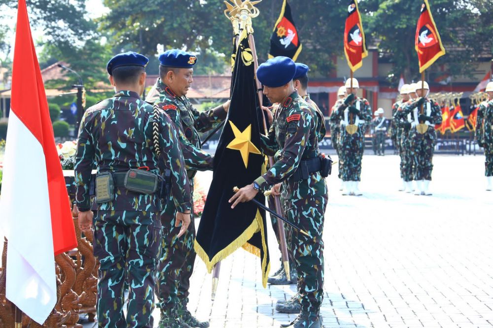 Dankor Brimob Polri Komjen Anang Revandoko resmikan struktur organisasi baru