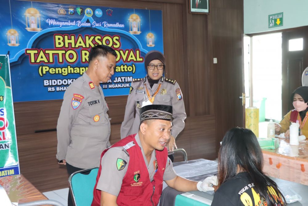 Polres Nganjuk gelar program Penghapusan Tato gratis