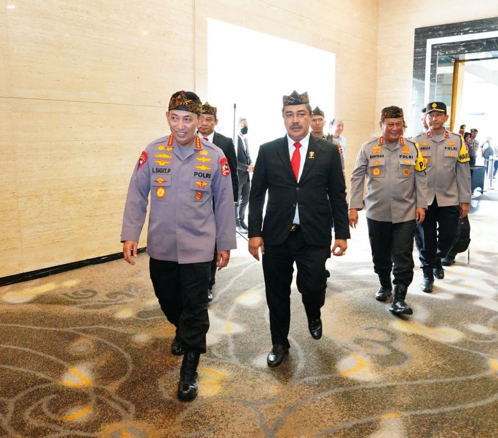 Kapolri Jenderal Listyo Sigit Prabowo saat rakernis Bareskrim Polri