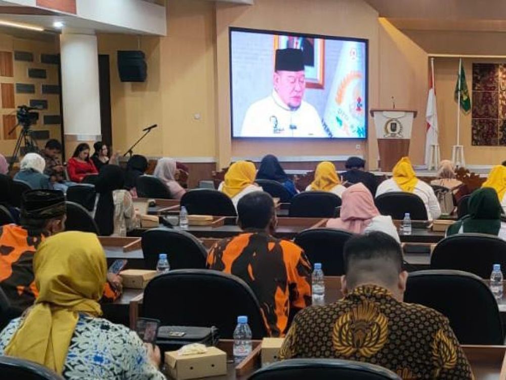 Ketua DPD RI AA LaNyalla Mahmud Mattalitti saat seminar Nasional