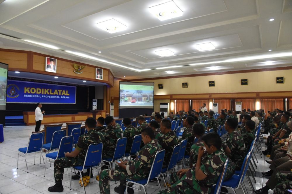 Kodiklatal Terima Sosialisasi Penyediaan Rumah Pribadi Melalui Dinas TNI AL