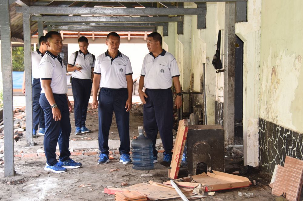 Dankodiklatal Letjen TNI Marinir Suhartono didampingi Wadan Kodiklatal Laksda TNI Rachmad Jayadi sidak sarana pendidikan