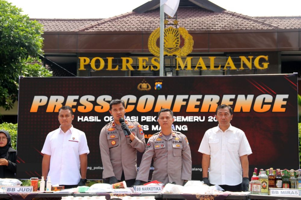 Polres Malang ungkap kasus saat Ops Pekat Semeru 2023