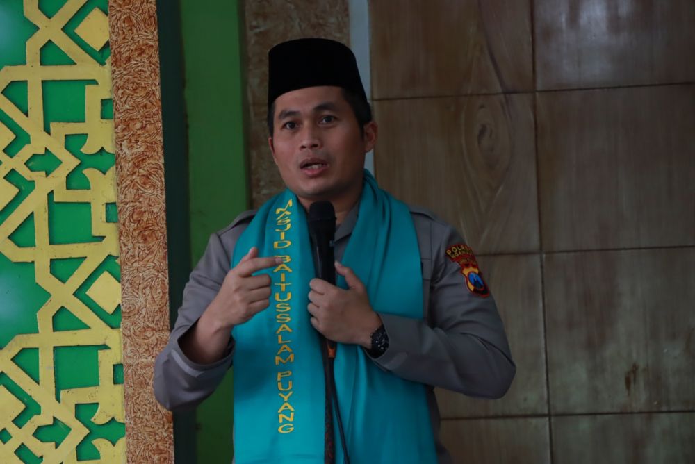 Kapolres Nganjuk AKBP Muhammad saat memberikan sambutan