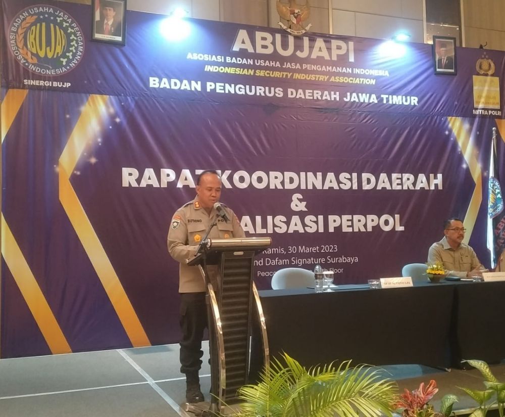 Ditbinmas Polda Jatim Sosialisasi Perubahan Warna Seragam Satpam