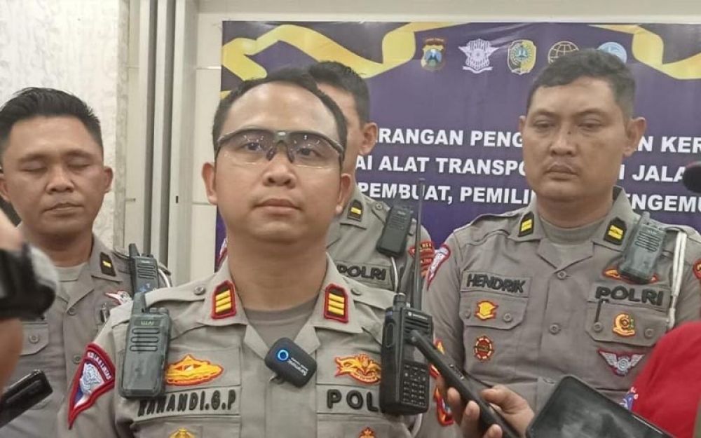 Kasat Lantas Polres Tulungagung AKP Rahandy Gusti Pradana saat memberikan keterangan