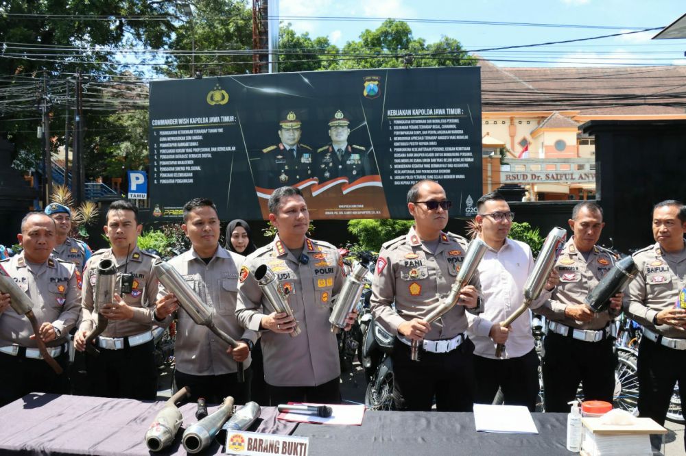 Polresta Malang Kota ungkap Bali dan knalpot brong