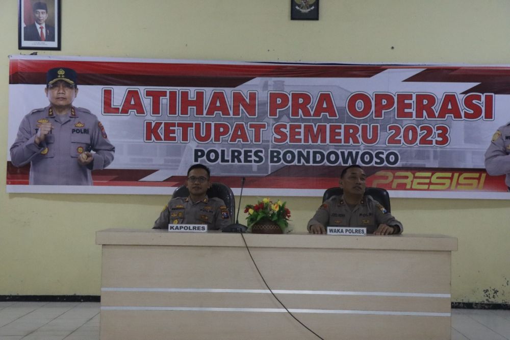 Polres Bondowoso gelar lat pra Ops Ketupat Semeru 2023