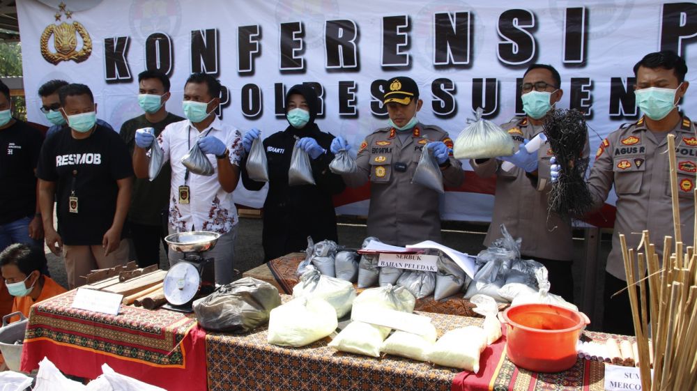 Polres Sumenep Amankan 4 Tersangka Terkait Kasus Bahan Peledak