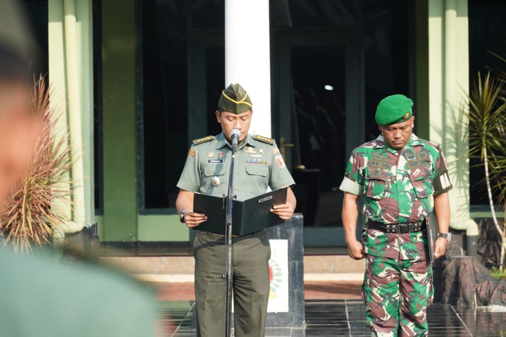 Korem 084/BJ Cek Personil Setelah Cuti Lebaran