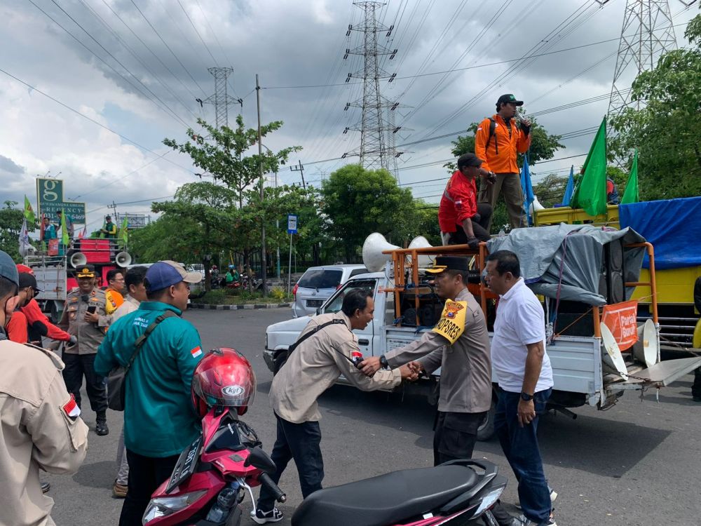 Polres Gresik lakukan pengamanan May Day