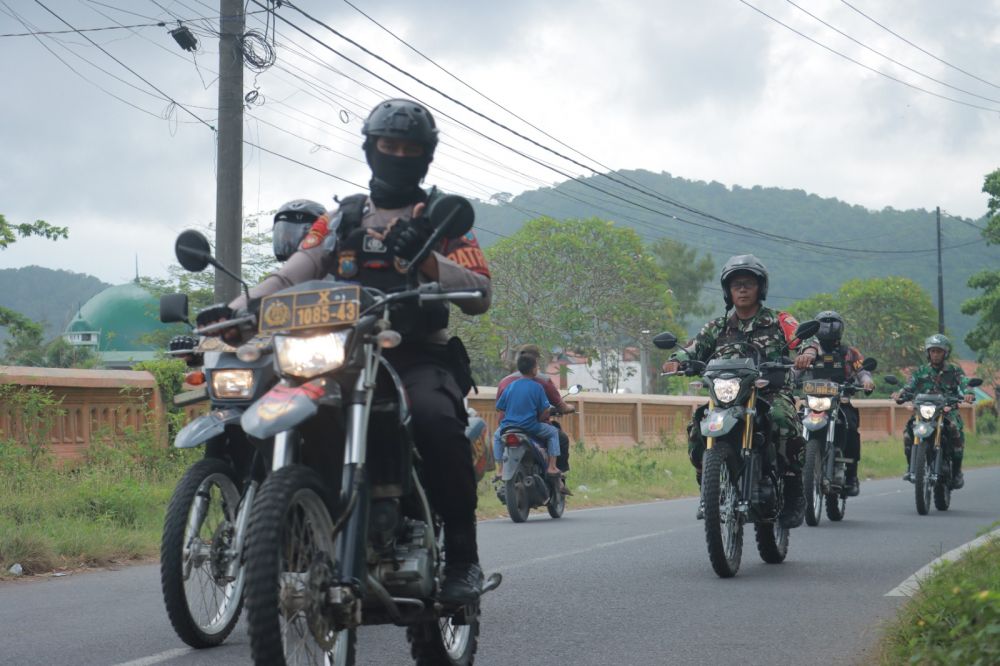 Ops Ketupat Semeru 2023, Sinergitas TNI-POLRI Patroli Keamanan
