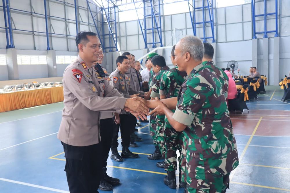 Polres Bojonegoro bersama Kodim 0813 gelar halal bihalal