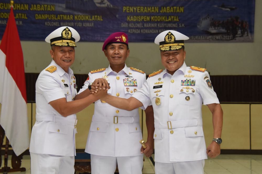 Dankodiklatal Letjen TNI Marinir Suhartono pimpin sertijab Wadan, Dirdik dan Dankodikopsla Kodiklatal 