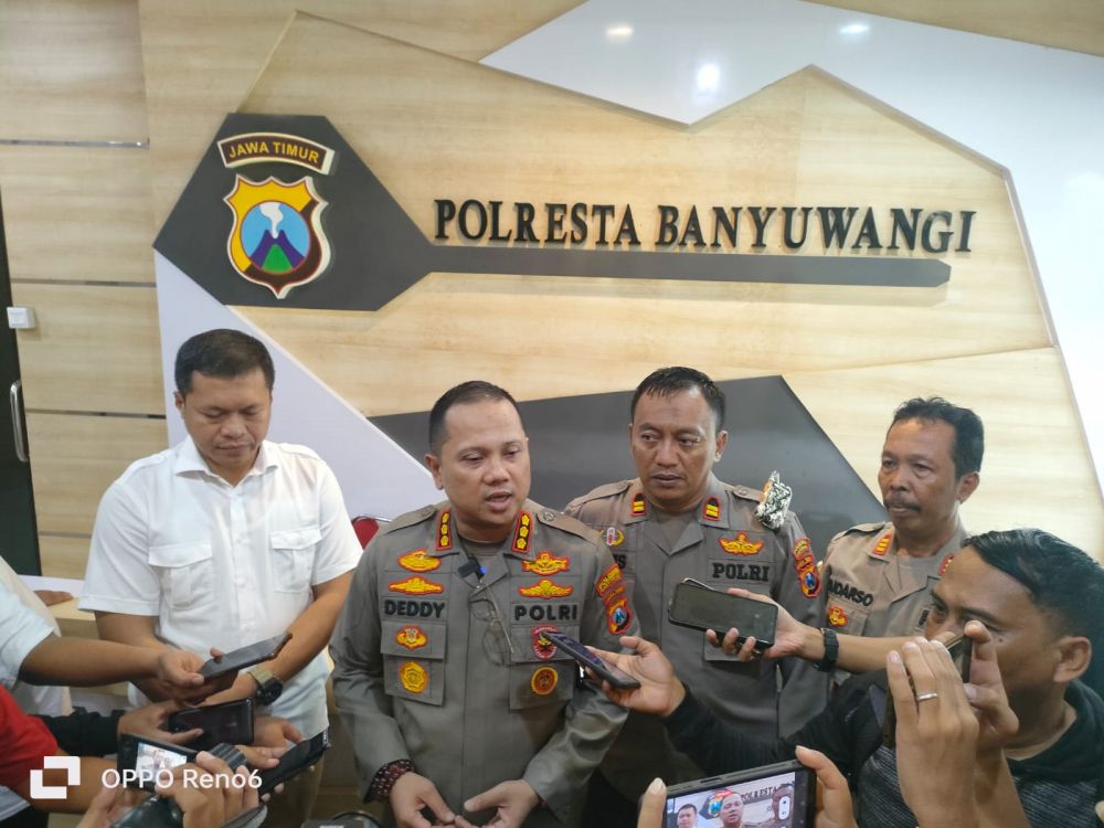Polresta Banyuwangi Tangkap 3 Tersangka Kasus Pelemparan Batu Bus Pariwisata