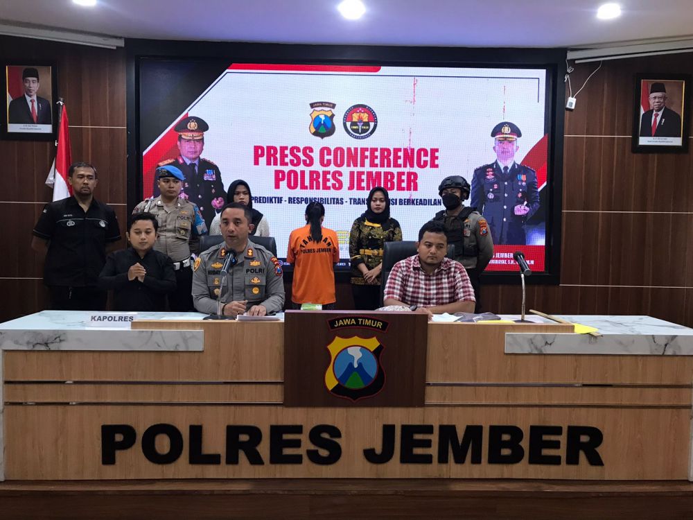 Polres Jember amankan tersangka beserta barang buktinya