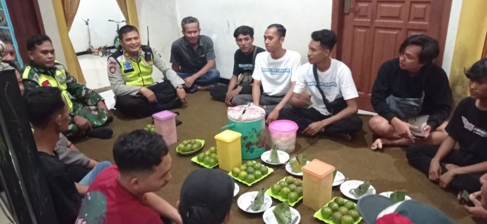 Polres Tulungagung, Forpimca dan perguruan pencak silat ngopi bareng jaga Kamtibmas