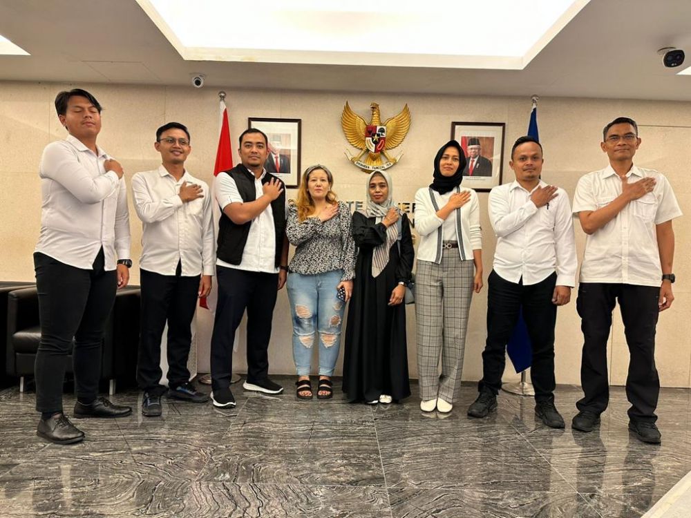 Ditreskrimsus Polda Jatim saat periksa saksi dan korban pencabulan di KJRI Hong Kong
