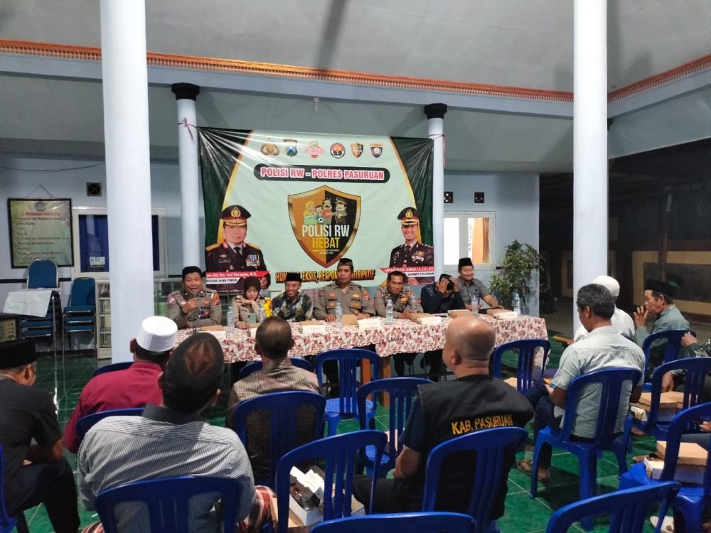 Polres Pasuruan gelar silaturahmi dengan ketua RW se Kelurahan Kejayaan