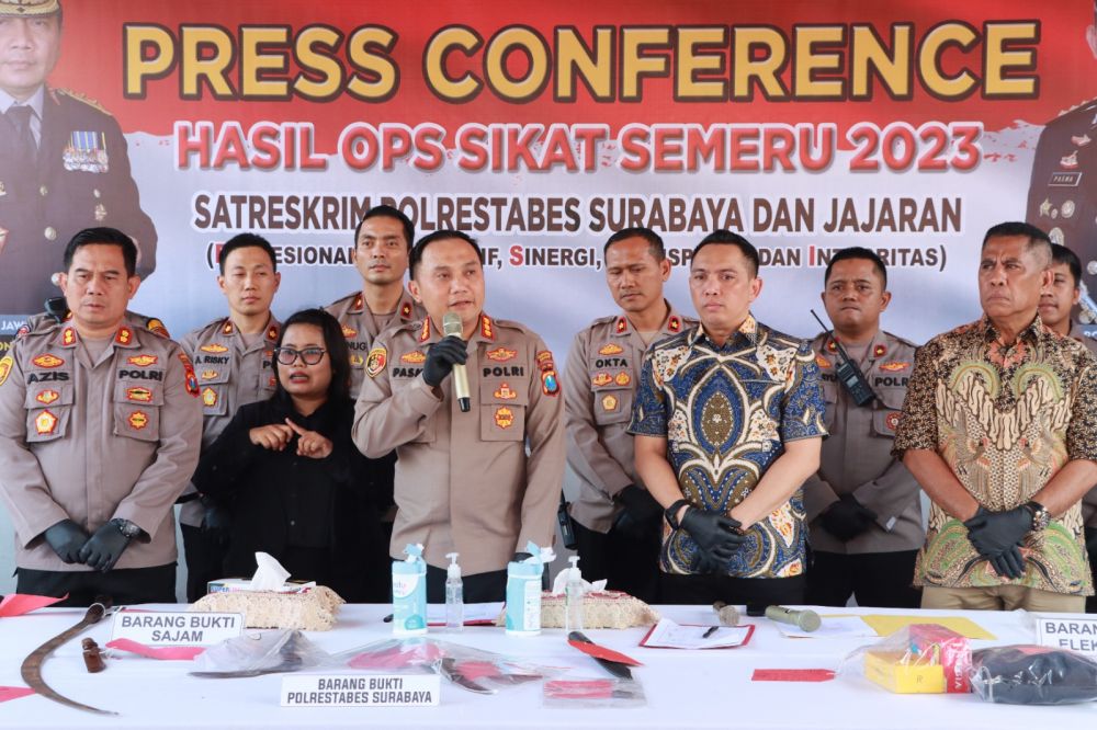 Polrestabes Surabaya ungkap kasus Curanmor, Curas dan Curat