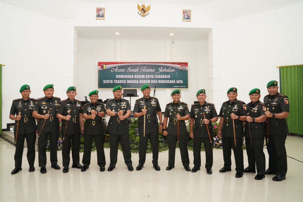 Korem 084/BJ gelar Sertijab Dandim 0816 Sidoarjo