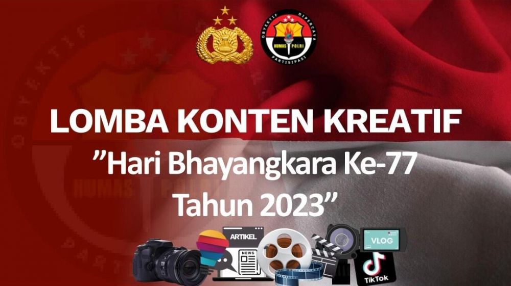 Lomba Konten Kreatif di HUT Bhayangkara ke-77