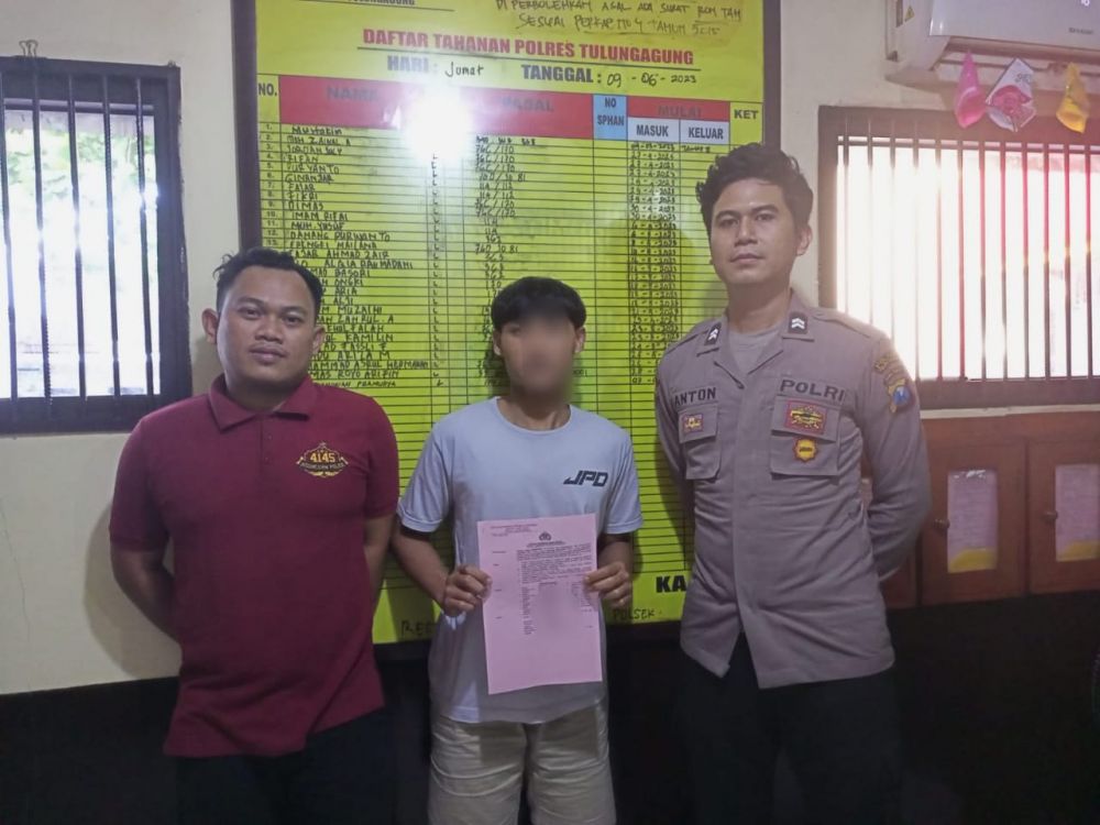 Tersangka penganiayaan diamankan Polres Tulungagung