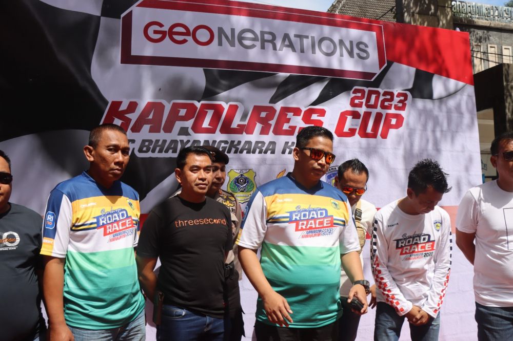 Kapolres Bondowoso AKBP Bimo Ariyanto saat buka turnamen road race