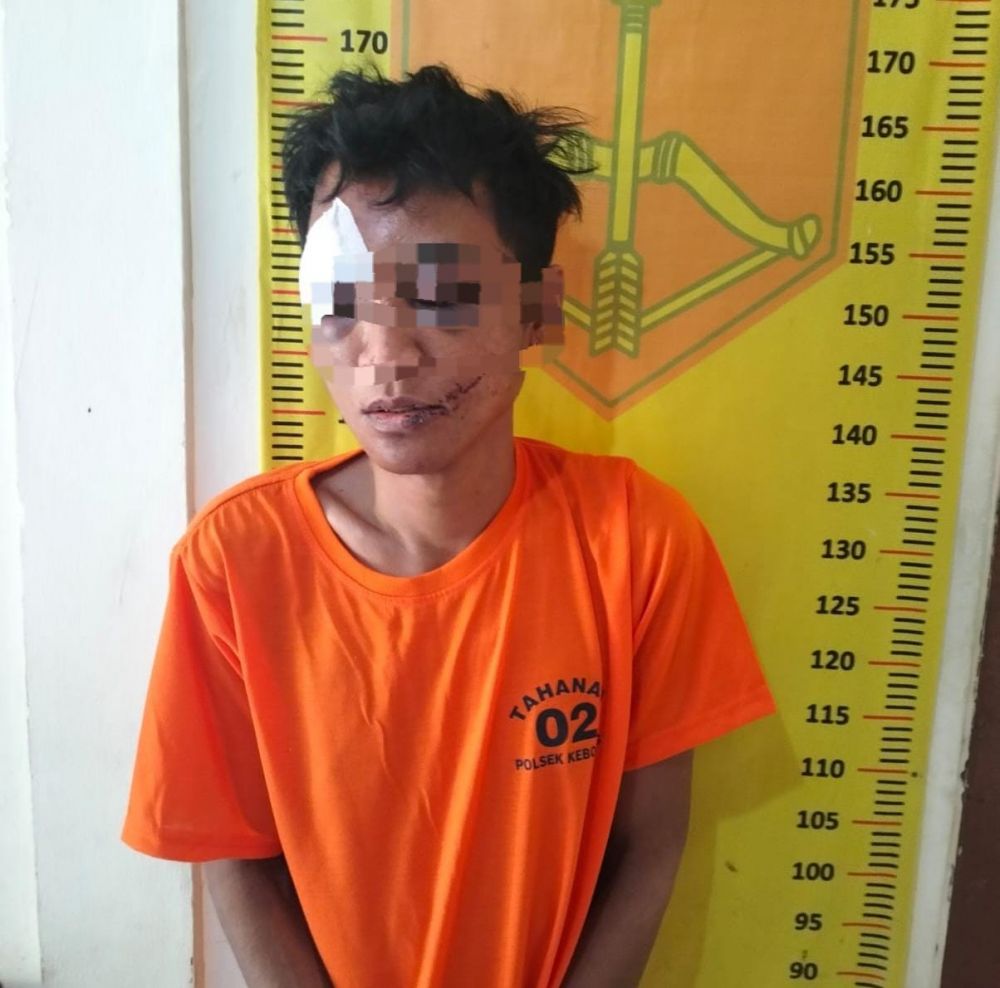 Tersangka Curanmor diamankan Polisi beserta barang buktinya