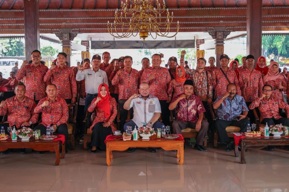 Ketua DPD RI AA LaNyalla Mahmud Mattalitti saat di Mojokerto