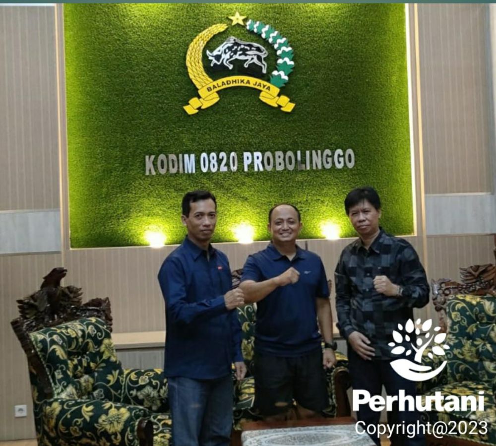 Perhutani Probolinggo Silaturahmi ke Kodim 0820 Probolinggo