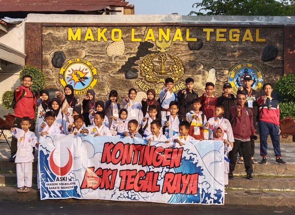 Tim Karateka Binaan Lanal Tegal Sabet 7 Medali Emas di Kejurda Piala Forki 2023